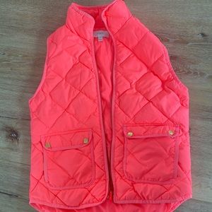 JCrew neon pink vest